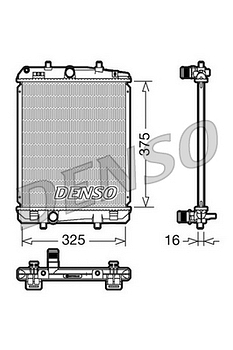 Радиатор охлаждения DENSO DRM50040