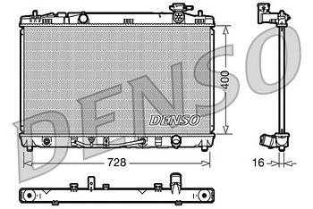 Радиатор охлаждения DENSO DRM50041