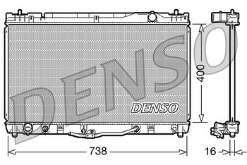 Радиатор охлаждения DENSO DRM50043