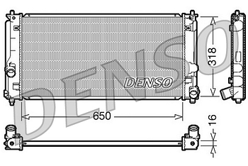 Радиатор охлаждения DENSO DRM50044