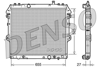 Радиатор охлаждения DENSO DRM50045