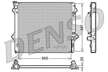 Радиатор охлаждения DENSO DRM50046
