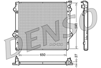 Радиатор охлаждения DENSO DRM50047