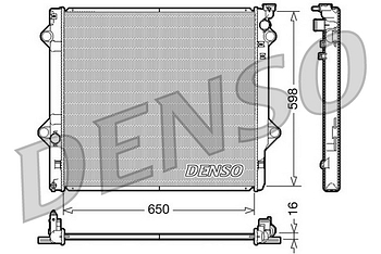 Радиатор охлаждения DENSO DRM50048