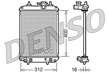 Радиатор охлаждения DENSO DRM50050