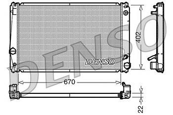 Радиатор охлаждения DENSO DRM50052