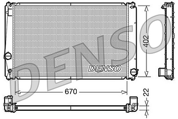 Радиатор охлаждения DENSO DRM50053