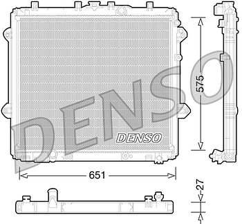 Радиатор охлаждения DENSO DRM50060