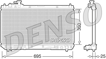 Радиатор охлаждения DENSO DRM50063