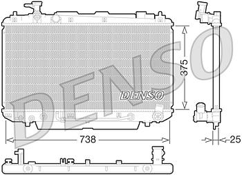 Радиатор охлаждения DENSO DRM50065