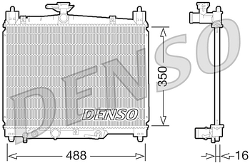 Радиатор охлаждения DENSO DRM50066