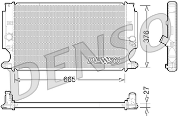 Радиатор охлаждения DENSO DRM50072