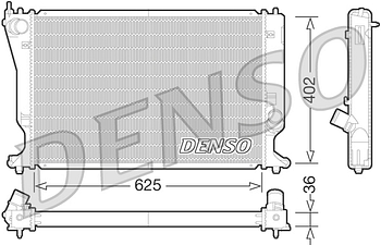 Радиатор охлаждения DENSO DRM50073