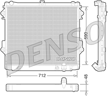 Радиатор охлаждения DENSO DRM50074
