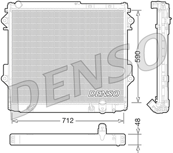 Радиатор охлаждения DENSO DRM50075
