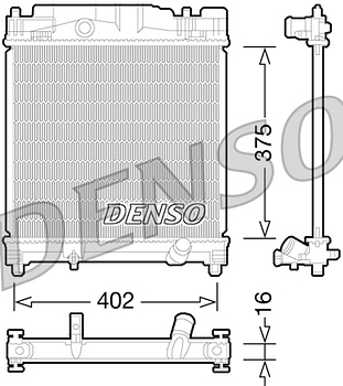 Радиатор охлаждения DENSO DRM50077