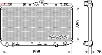 Радиатор охлаждения DENSO DRM50079