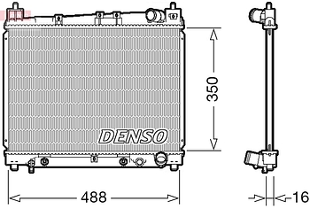 Радиатор охлаждения DENSO DRM50080