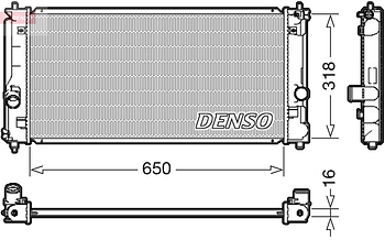 Радиатор охлаждения DENSO DRM50081
