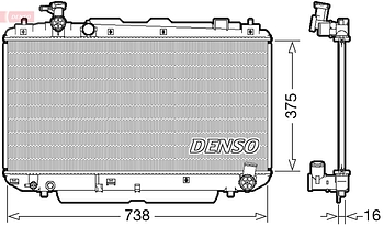 Радиатор охлаждения DENSO DRM50083