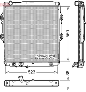 Радиатор охлаждения DENSO DRM50084