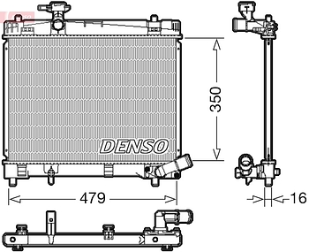 Радиатор охлаждения DENSO DRM50086