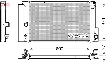 Радиатор охлаждения DENSO DRM50087