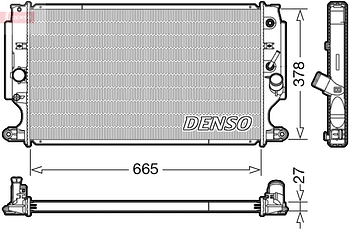 Радиатор охлаждения DENSO DRM50088