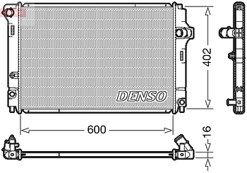 Радиатор охлаждения DENSO DRM50089