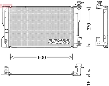 Радиатор охлаждения DENSO DRM50091