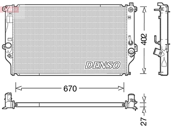 Радиатор охлаждения DENSO DRM50092