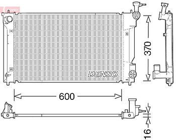 Радиатор охлаждения DENSO DRM50094