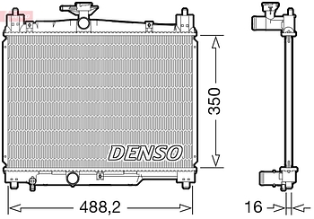 Радиатор охлаждения DENSO DRM50101