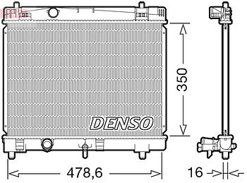 Радиатор охлаждения DENSO DRM50103