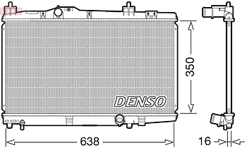 Радиатор охлаждения DENSO DRM50105