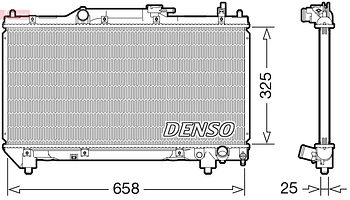 Радиатор охлаждения DENSO DRM50115