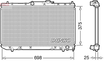 Радиатор охлаждения DENSO DRM50116