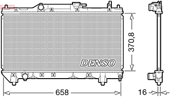 Радиатор охлаждения DENSO DRM50117