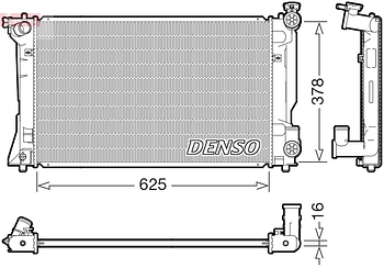 Радиатор охлаждения DENSO DRM50118