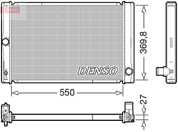 Радиатор охлаждения DENSO DRM50123