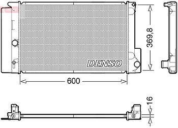 Радиатор охлаждения DENSO DRM50126