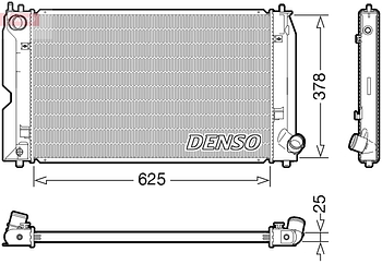 Радиатор охлаждения DENSO DRM50127