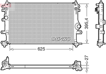 Радиатор охлаждения DENSO DRM50128