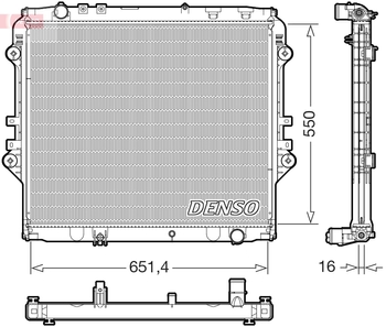 Радиатор охлаждения DENSO DRM50129