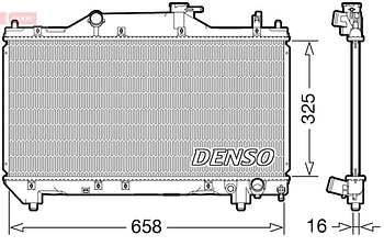 Радиатор охлаждения DENSO DRM50131