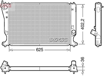 Радиатор охлаждения DENSO DRM50132