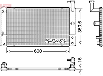 Радиатор охлаждения DENSO DRM50133