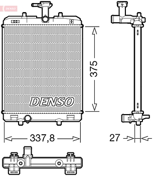 Радиатор охлаждения DENSO DRM50134