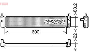 Радиатор охлаждения DENSO DRM50135