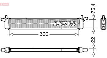 Радиатор охлаждения DENSO DRM50136